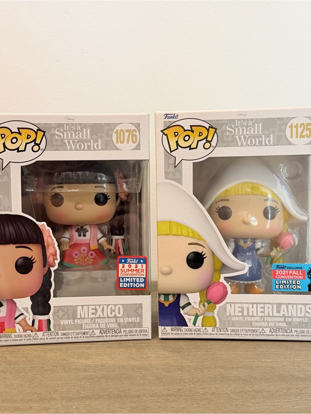 Funko Pop!  Disney It’s a small world 
Netherlands #1125 & Mexico #1076